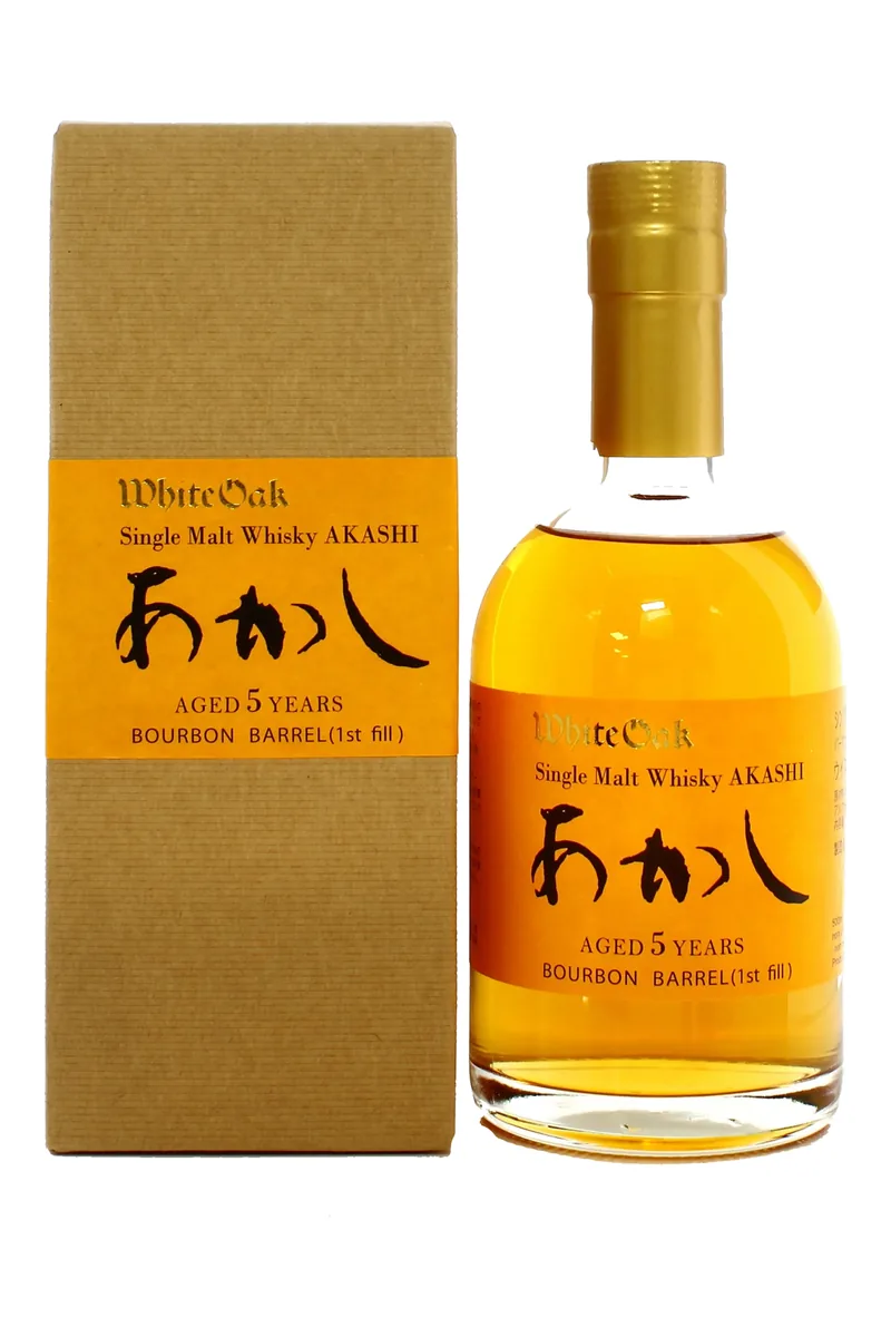Akashi 5 Year Old Bourbon Cask Single Malt bottle