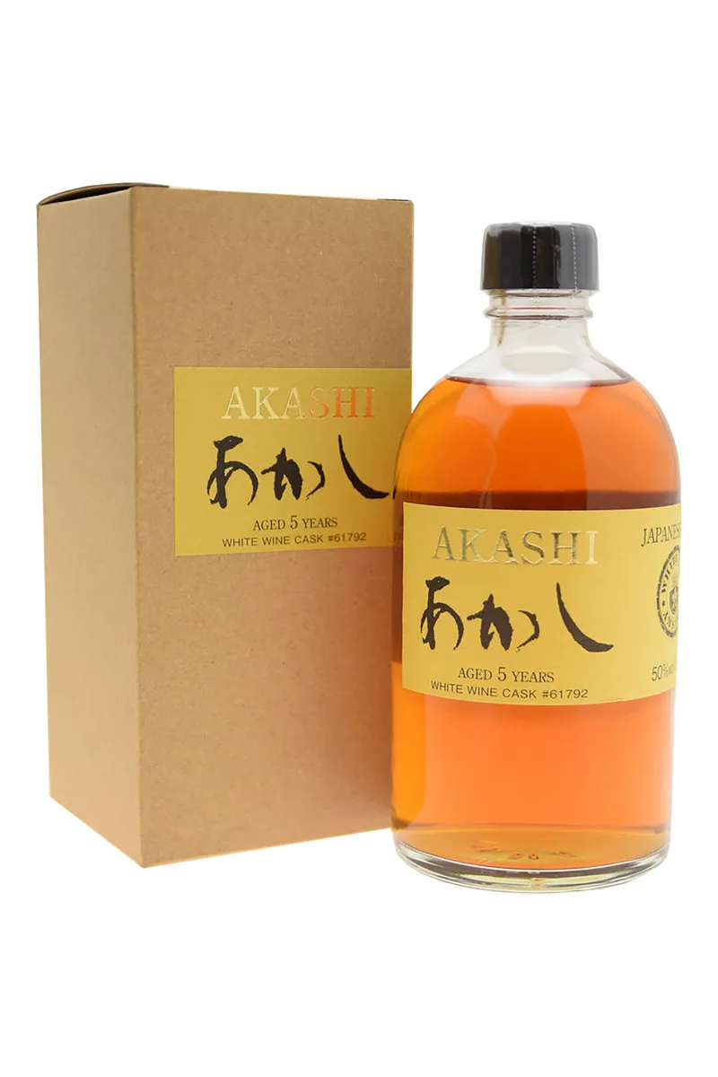 Akashi 5 Year Old White Wine Cask Single Malt bottle