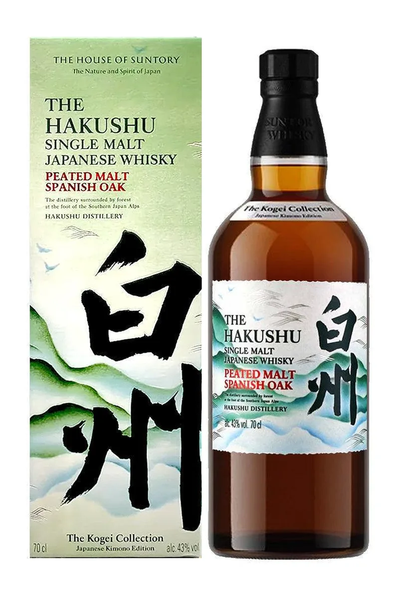 Hakushu Peated Malt Spanish Oak Kogei 2024 Collection Kimono Edition Single Malt bottle
