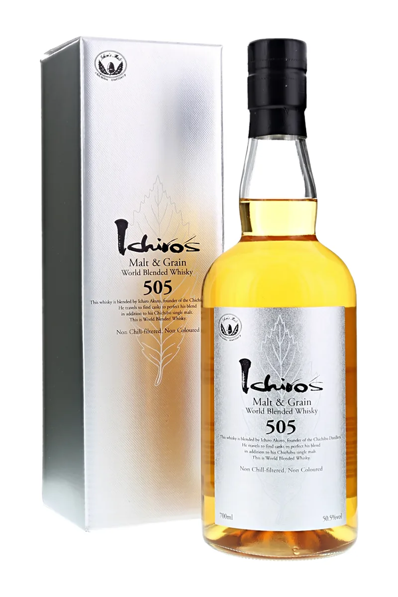 Ichiro's Malt & Grain 505 World Blended bottle