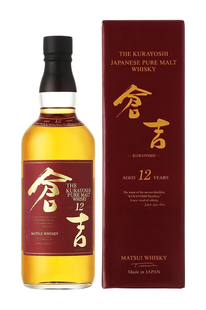 Kurayoshi 12Year Old Malt Whisky bottle