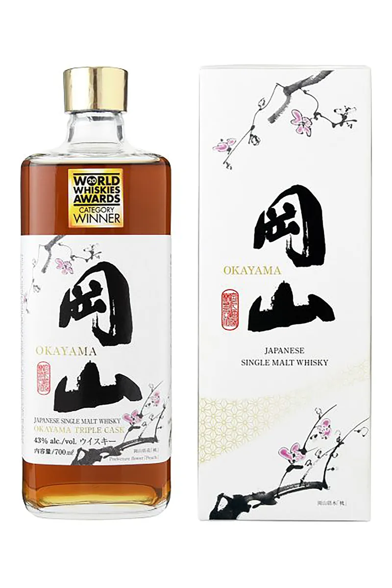 Okayama Triple Cask Single Malt bottle