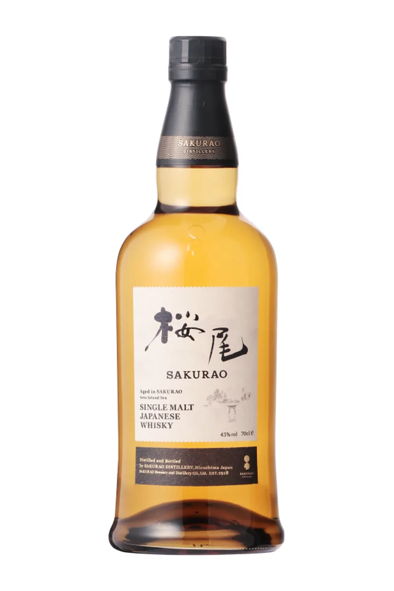 Sakurao Single Malt Whisky bottle