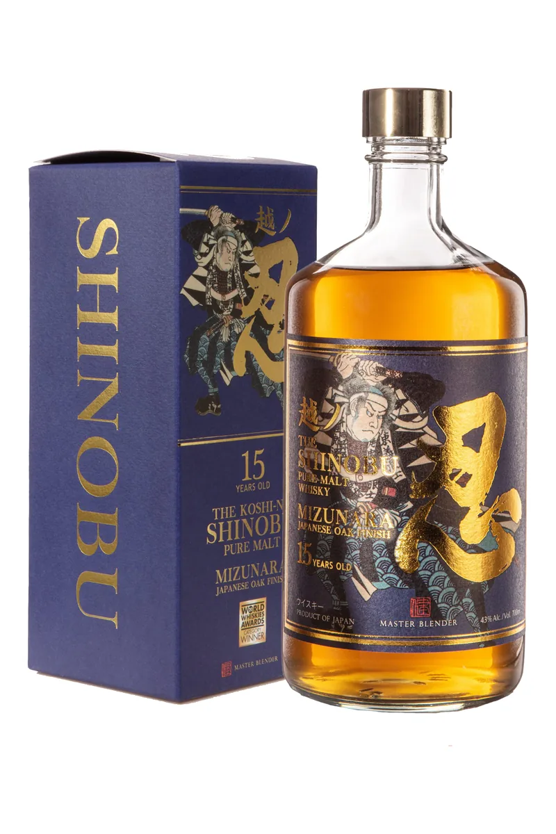 The Shinobu 15 Years Mizunara Oak Finish bottle