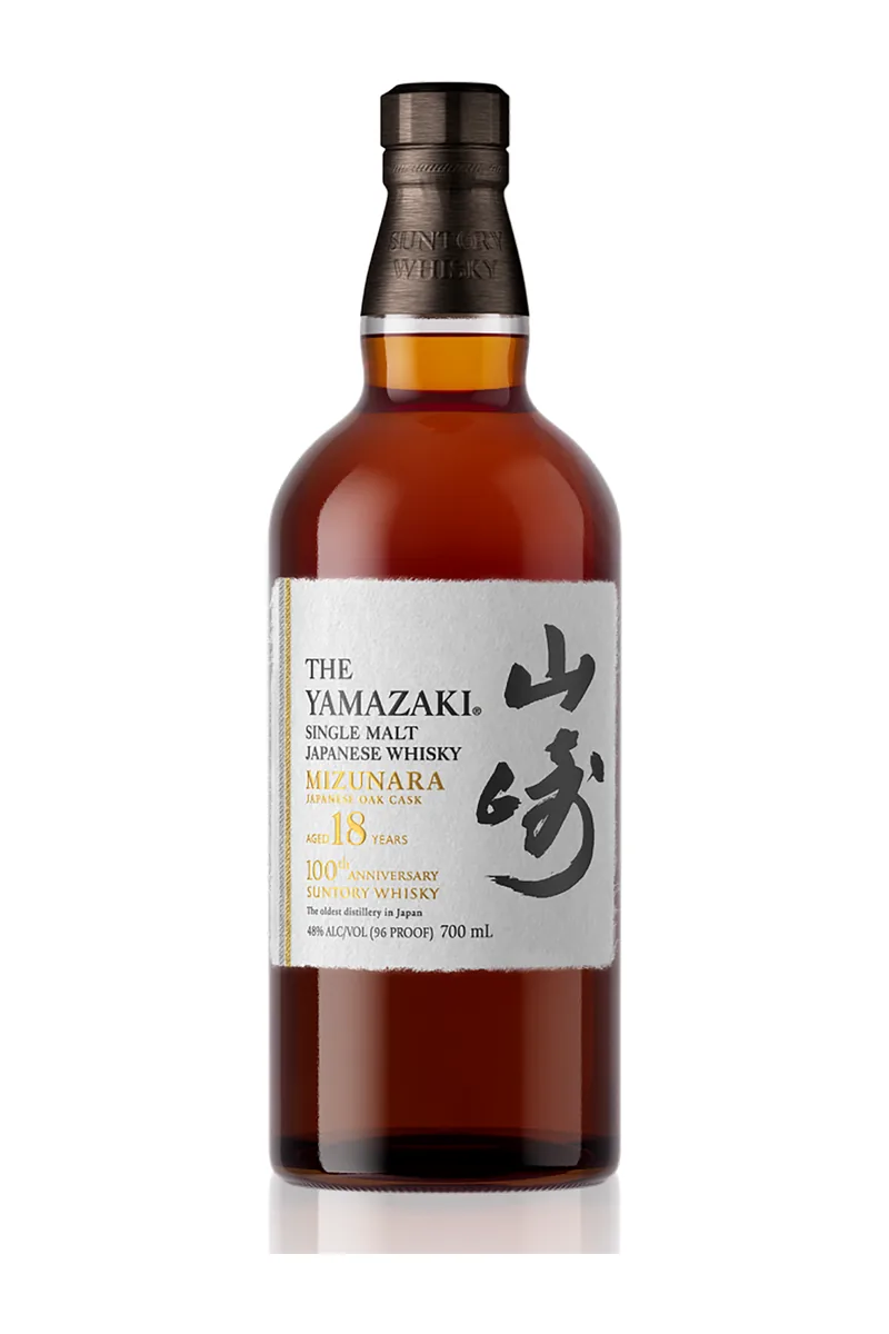Yamazaki 18 Year Old Mizunara 100th Anniversary bottle